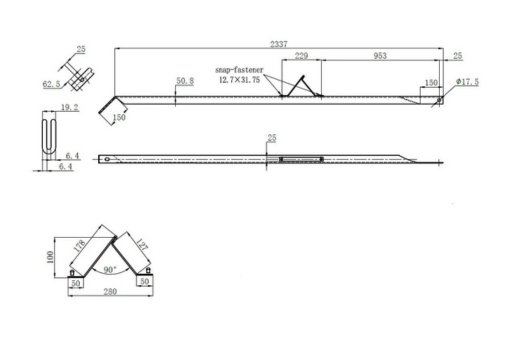 Alley Arm Brace Drawing