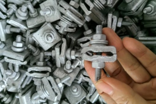 D type lashing wire clamp