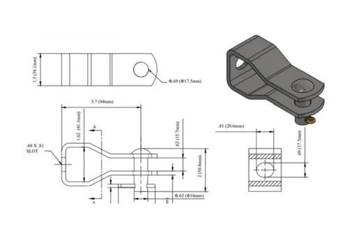 Dead-end Clevis drawing