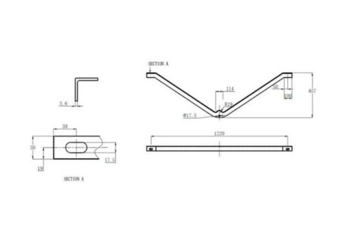 V Crossarm Brace Drawing