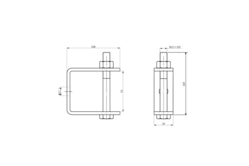 secondary clevis drawing