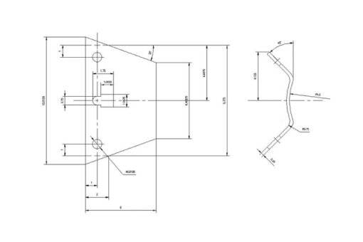 transformer mounting bracket drawing